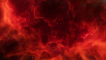 Space illustration with a color glow
