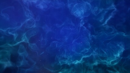 Space illustration with a color glow
