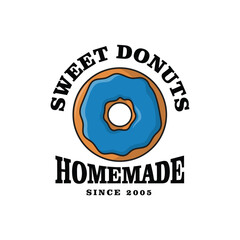 Bakery Donuts Shop Home Made Logo Set