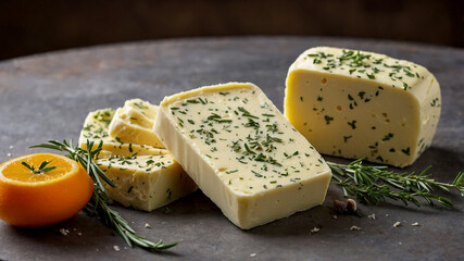 Compound Butter Blended with herbs, garlic, or citrus for added flavor, perfect for finishing dishes