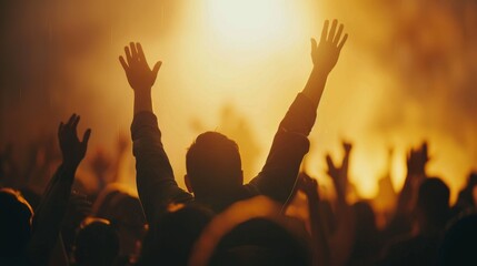 Christian worship background illustration generated by ai