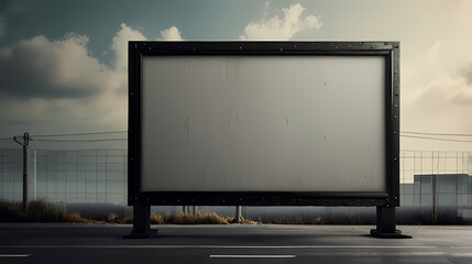 Background With Blank Billboard Theme