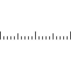 Measurement scale. Roulette. Centimeters Icon