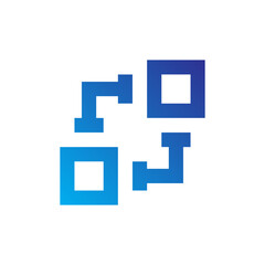 Network and Web Gradient Blue Icon