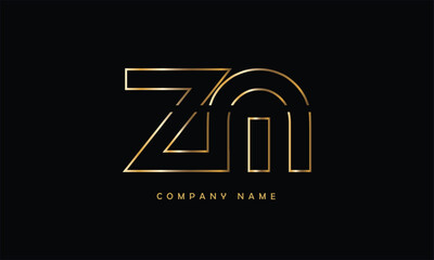 ZM, MZ, Z, M Abstract Letters Logo Monogram