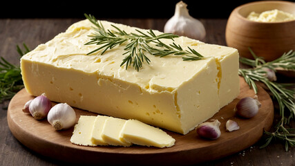 Compound Butter Blended with herbs, garlic, or citrus for added flavor, perfect for finishing dishes