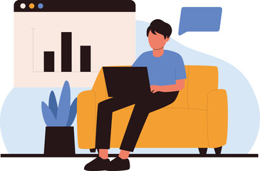 Shopping online ecommerce illustration vector collections