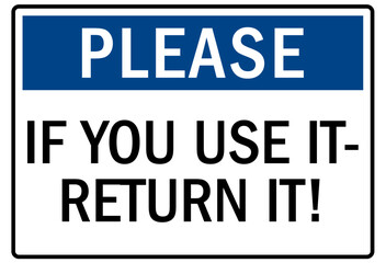 Fototapeta premium Keep clean sign
