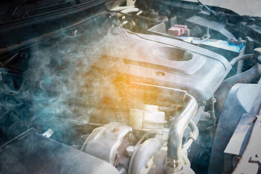 The car's engine has a problem. Car engine overheats and there was smoke causing damage to the engine.