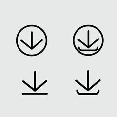 Download vector icon,symbol arrow button for apps and website  