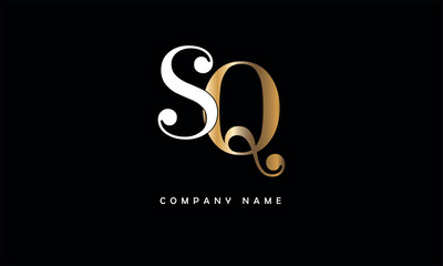 SQ, QS, S, Q Abstract Letters Logo Monogram