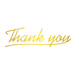 thank you typography design vector