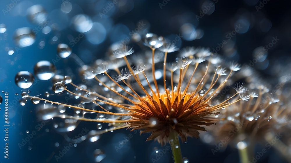 Poster delight in the intricate details of nature's design with this mesmerizing close-up macro shot captur