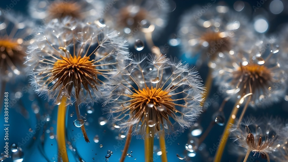 Poster dive into a world of abstract beauty with this stunning close-up macro shot capturing the intricate 