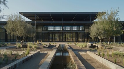 Obraz premium Scenery outside the building, landscape, beauty, green spaceScenery outside the building, landscape, beauty, green space