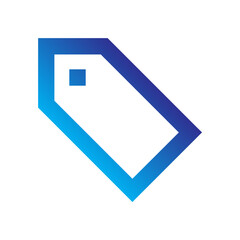 Shopping Gradient Blue Icon