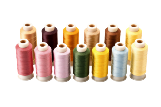 Symphony of Threads on a White or Clear Surface PNG Transparent Background.