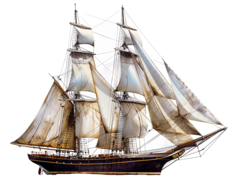 a sailboat with sails