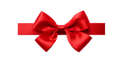 Fototapeta premium a red bow on a red ribbon