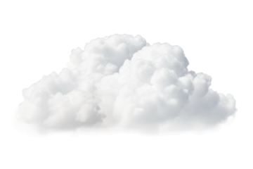 Ethereal White Cloud Dancing in the Air on a White or Clear Surface PNG Transparent Background.