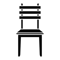 Chair icon vector. Armchair illustration sign. Furniture symbol or logo.