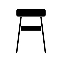 Chair icon vector. Armchair illustration sign. Furniture symbol or logo.