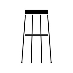 Chair icon vector. Armchair illustration sign. Furniture symbol or logo.