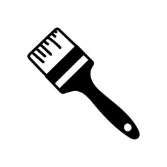 Paint Brush Glyph Icon, Vector illustration