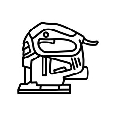 Jigsaw Outline Icon, Vector illustration