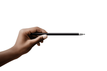 Scribbling Dreams: A Dance of Ink and Paper on a White or Clear Surface PNG Transparent Background.