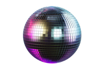 Fototapeta premium The Radiant Orb of Nightlife on a White or Clear Surface PNG Transparent Background.