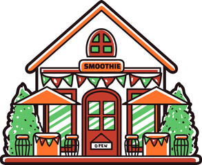 Drinks cafe, hand-drawn icon.