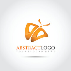 Abstract Logo template. Butterfly Concept Image. Abstract Letter DD. Vector Illustrator