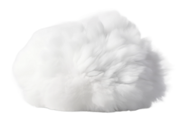 Ethereal Cloud of Yarn on a White or Clear Surface PNG Transparent Background.