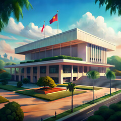 free photo the architecture of independence palace