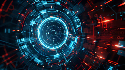 Obraz premium Abstract electronic background
