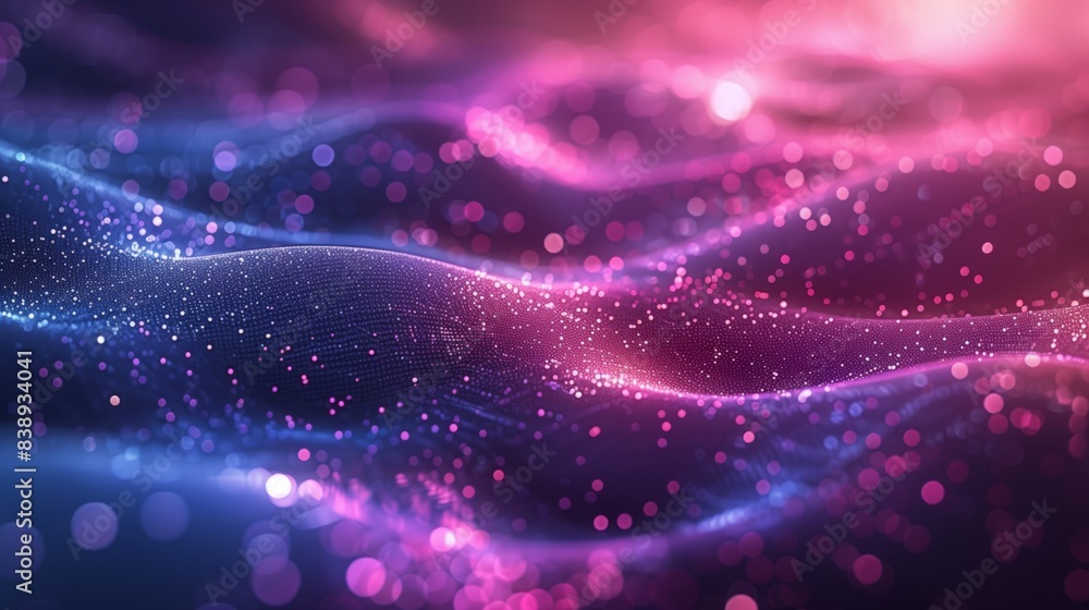 Poster a close-up of a digitally rendered abstract background with soft pink and blue gradient mesh, creati