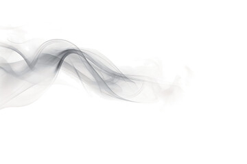 Ethereal Whispers: A Dance of White Smoke on a White or Clear Surface PNG Transparent Background..