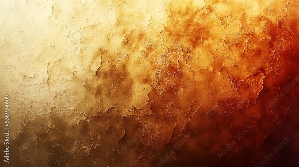 Poster a digital illustration of an abstract gradient mesh background with a combination of yellow and oran