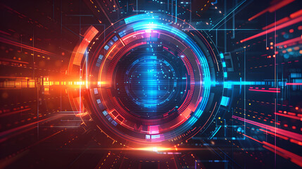 Obraz premium Abstract electronic background