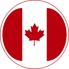 Obraz premium Canadian Buttons icons collection