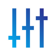 Obraz premium Utilities Gradient blue icon