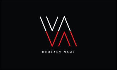 VV, VV Abstract Letters Logo Monogram