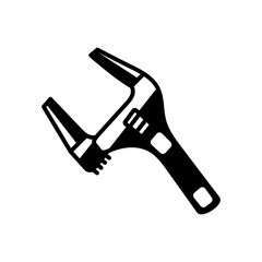 Basin Wrench Glyph Icon, Vector illustration