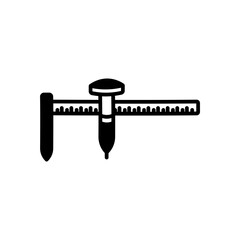 Drywall Circle Cutter Glyph Icon, Vector illustration