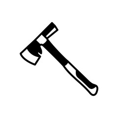 Drywall Hammer Glyph Icon, Vector illustration