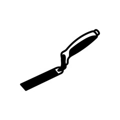 Tuck Pointer Glyph Icon, Vector illustration