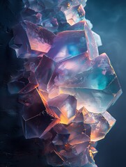 Crystal Geode, split open, showcasing crystals inside