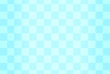 和柄　市松模様　文様　素材　和風　和紙　水色　格子　キラキラ　シンプル　暑中見舞い　お中元　メッセージカード