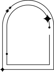 Minimalist Monoline Shape Element